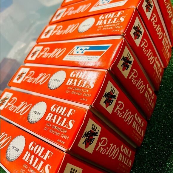 PRO-100 ⛳️ Golf Balls Japan Vintage Rare Collectors Boxed 84 Balls - Picture 4 of 6